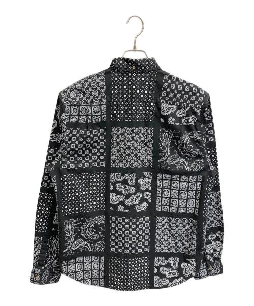 SUPREME（シュプリーム）Supreme (シュプリーム) Paisley Grid Shirt ブラック サイズ:Mの古着・服飾アイテム