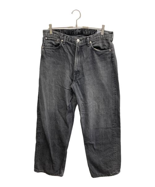 orSlow（オアスロウ）orSlow (オアスロウ) ワイドデニムパンツ グレー サイズ:Lの古着・服飾アイテム