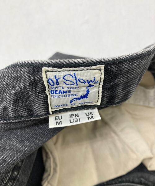 orSlow（オアスロウ）orSlow (オアスロウ) ワイドデニムパンツ グレー サイズ:Lの古着・服飾アイテム