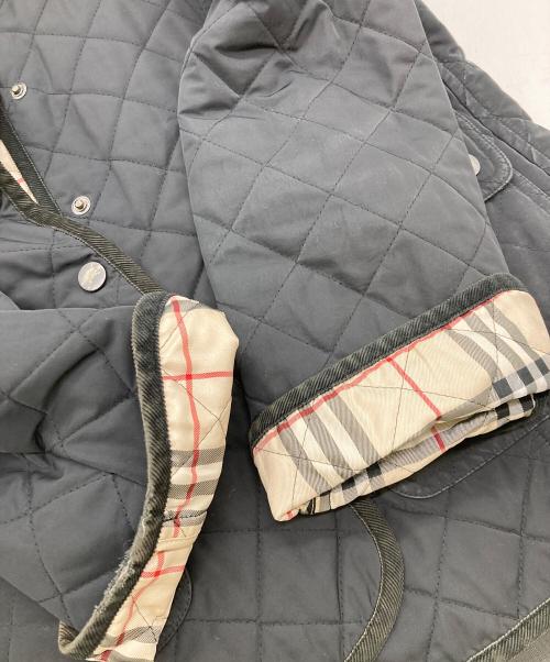 BURBERRY LONDON（バーバリーロンドン）BURBERRY LONDON (バーバリーロンドン) ノバチェックキルティングコート ブラック サイズ:Mの古着・服飾アイテム