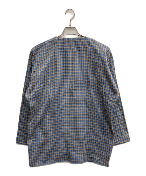 ROTAR（ローター）ROTAR (ローター) Double Gauze Check Work Shirt ブルー サイズ:ＸＬの古着・服飾アイテム