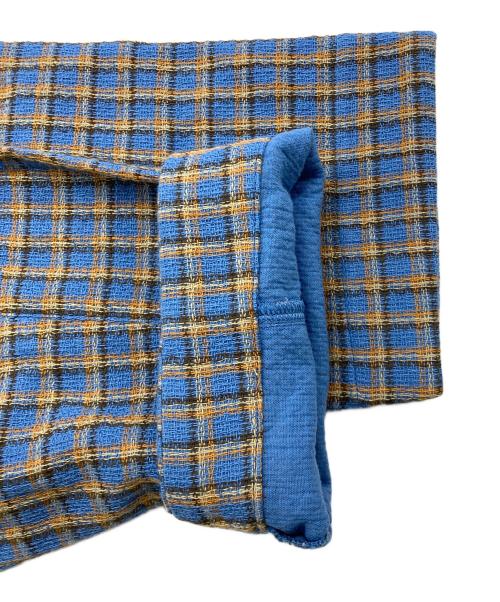 ROTAR（ローター）ROTAR (ローター) Double Gauze Check Work Shirt ブルー サイズ:ＸＬの古着・服飾アイテム