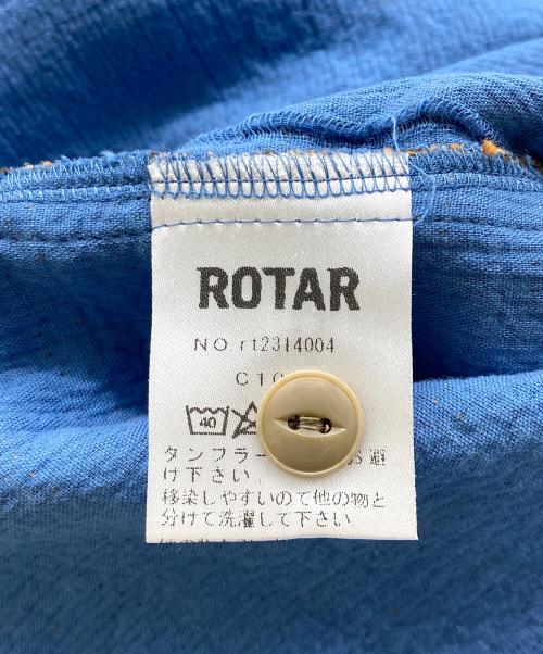 ROTAR（ローター）ROTAR (ローター) Double Gauze Check Work Shirt ブルー サイズ:ＸＬの古着・服飾アイテム