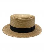 田中帽子店タナカボウシテン）の古着「ストローハット」｜ベージュ