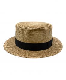 田中帽子店（タナカボウシテン）の古着「ストローハット」｜ベージュ