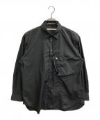 Tammeタム）の古着「TYPEWRITER DRESS SHIRT」｜ブラック
