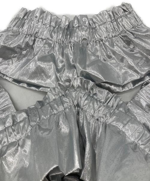HOUGA MOE ISHIDA（モエ イシダ）HOUGA MOE ISHIDA (モエ イシダ) kiki frill dress シルバー サイズ:表記なしの古着・服飾アイテム