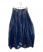 ENFOLDエンフォルド）の古着「ナイロンバルーンスカート」｜ネイビー