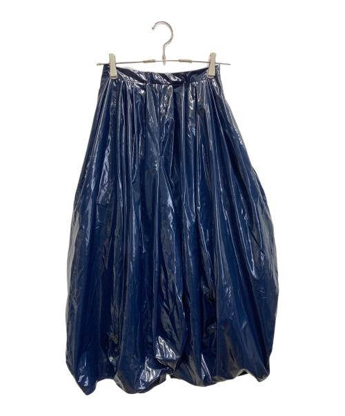 ENFOLD（エンフォルド）ENFOLD (エンフォルド) ナイロンバルーンスカート ネイビー サイズ:36の古着・服飾アイテム