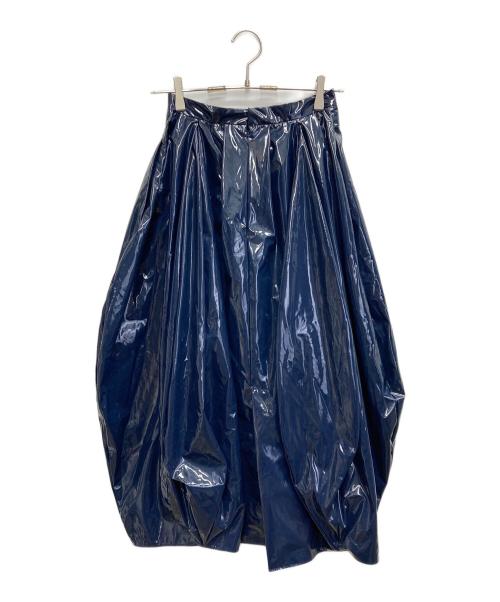 ENFOLD（エンフォルド）ENFOLD (エンフォルド) ナイロンバルーンスカート ネイビー サイズ:36の古着・服飾アイテム