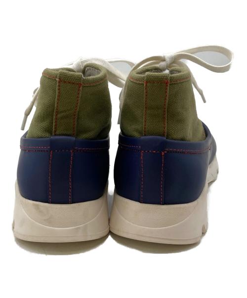 MARNI（マルニ）MARNI (マルニ) ドッキングハイカットスニーカー ネイビー×カーキ サイズ:36の古着・服飾アイテム
