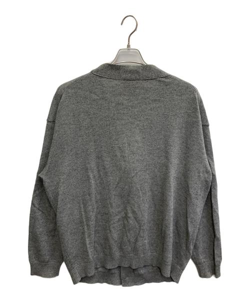 ATON（エイトン）ATON (エイトン) WOOL WASHI OVERSIZED CARDIGAN グレー サイズ:06の古着・服飾アイテム
