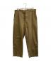 COMOLI（コモリ）の古着「コットンシルク オーバーパンツ」｜カーキ