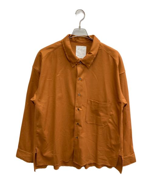 ANCELLM（アンセルム）ANCELLM (アンセルム) WOOL FLANNEL SHIRT オレンジ サイズ:Lの古着・服飾アイテム