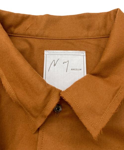 ANCELLM（アンセルム）ANCELLM (アンセルム) WOOL FLANNEL SHIRT オレンジ サイズ:Lの古着・服飾アイテム