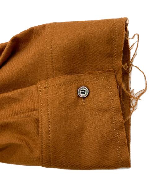 ANCELLM（アンセルム）ANCELLM (アンセルム) WOOL FLANNEL SHIRT オレンジ サイズ:Lの古着・服飾アイテム