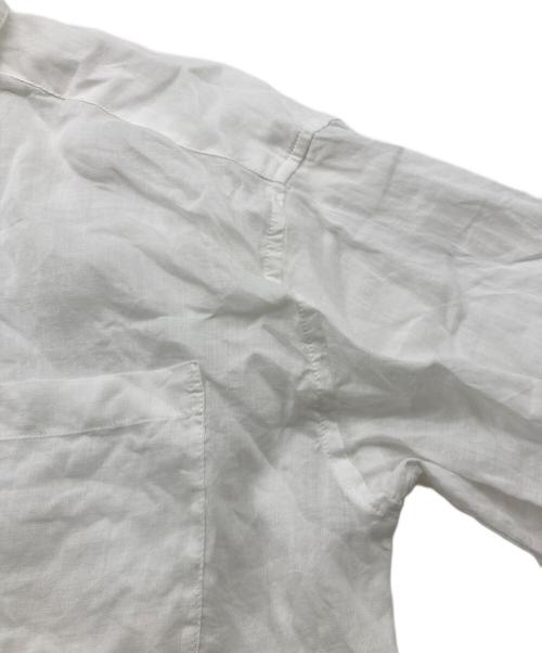 Mila Owen（ミラオーウェン）Mila Owen (ミラオーウェン) ロールアップスリーブオーバーラミーシャツ ホワイト サイズ:FREEの古着・服飾アイテム