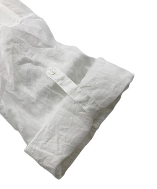 Mila Owen（ミラオーウェン）Mila Owen (ミラオーウェン) ロールアップスリーブオーバーラミーシャツ ホワイト サイズ:FREEの古着・服飾アイテム