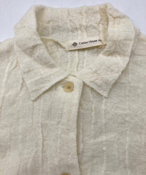 Cotton House Aya（コットンハウス アヤ）Cotton House Aya (コットンハウス アヤ) ウールシャツ ベージュ サイズ:M 未使用品の古着・服飾アイテム