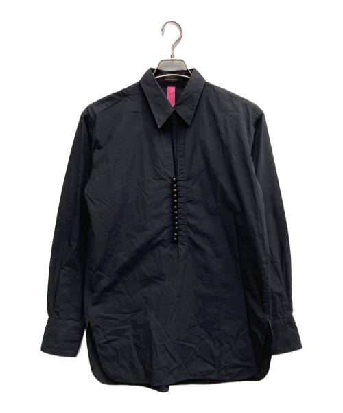 TAKESHI KOSAKA by Y's Pink Label（タケシコウサカ バイ ワイズピンクレーベル）TAKESHI KOSAKA by Y's Pink Label (タケシコウサカ バイ ワイズピンクレーベル) 装飾プルオーバーワンピース ブラック サイズ:Ｍの古着・服飾アイテム