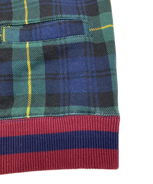 POLO RALPH LAUREN（ポロ・ラルフローレン）POLO RALPH LAUREN (ポロ・ラルフローレン) ラグビーカーディガン グリーン×グレー サイズ:Sの古着・服飾アイテム