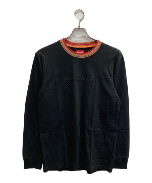 SUPREME（シュプリーム）SUPREME (シュプリーム) Multicolor Striped Rib L/S ブラック サイズ:Mの古着・服飾アイテム
