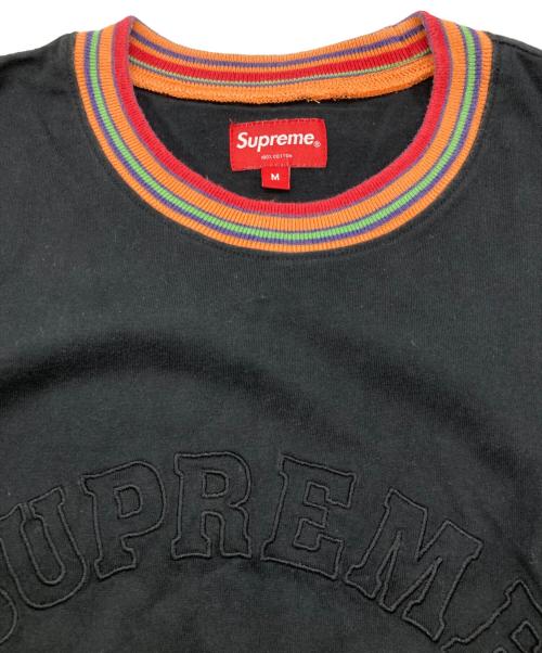 SUPREME（シュプリーム）SUPREME (シュプリーム) Multicolor Striped Rib L/S ブラック サイズ:Mの古着・服飾アイテム