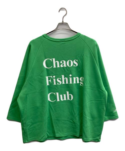 CHAOS FISHING CLUB（カオスフィッシングクラブ）CHAOS FISHING CLUB (カオスフィッシングクラブ) スウェット 黄緑 サイズ:Lの古着・服飾アイテム