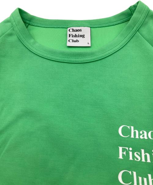 CHAOS FISHING CLUB（カオスフィッシングクラブ）CHAOS FISHING CLUB (カオスフィッシングクラブ) スウェット 黄緑 サイズ:Lの古着・服飾アイテム