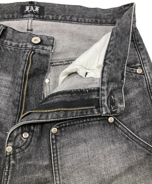 FAF（エフエーエフ）FAF (エフエーエフ) ダブルニーデニムパンツ グレー サイズ:3の古着・服飾アイテム