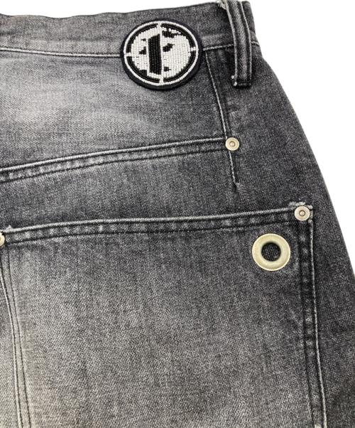 FAF（エフエーエフ）FAF (エフエーエフ) ダブルニーデニムパンツ グレー サイズ:3の古着・服飾アイテム