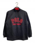 POLO JEANS CO.ポロジーンズカンパニー）の古着「ハーフジップスウェット」｜ブラック
