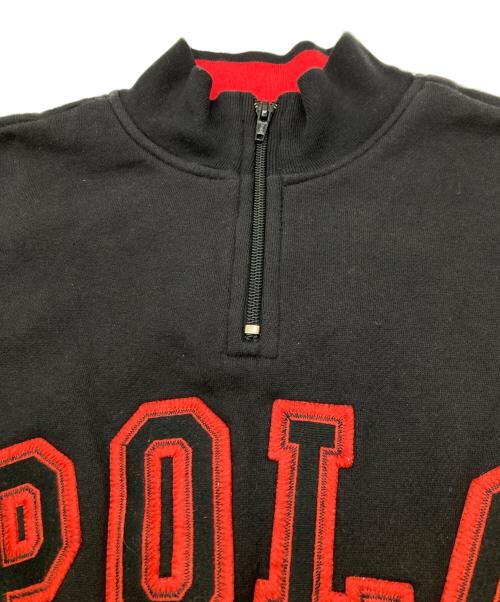 POLO JEANS CO.（ポロジーンズカンパニー）POLO JEANS CO. (ポロジーンズカンパニー) ハーフジップスウェット ブラック サイズ:Mの古着・服飾アイテム