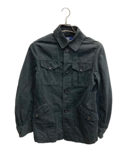 POLO RALPH LAUREN（ポロ・ラルフローレン）POLO RALPH LAUREN (ポロ・ラルフローレン) コットンリネンハンティングジャケット ブラック サイズ:Mの古着・服飾アイテム