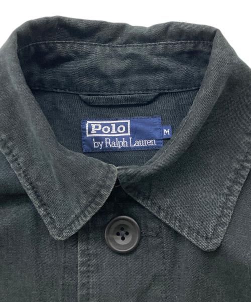 POLO RALPH LAUREN（ポロ・ラルフローレン）POLO RALPH LAUREN (ポロ・ラルフローレン) コットンリネンハンティングジャケット ブラック サイズ:Mの古着・服飾アイテム