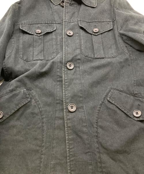 POLO RALPH LAUREN（ポロ・ラルフローレン）POLO RALPH LAUREN (ポロ・ラルフローレン) コットンリネンハンティングジャケット ブラック サイズ:Mの古着・服飾アイテム
