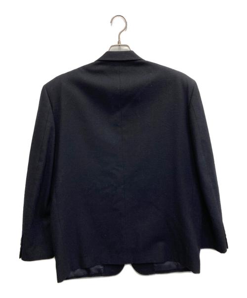 COMME des GARCONS HOMME（コムデギャルソン オム）COMME des GARCONS HOMME (コムデギャルソン オム) フロント刺繍 3Bウールジャケット【AD1990・田中オム】 ブラック サイズ:Mの古着・服飾アイテム