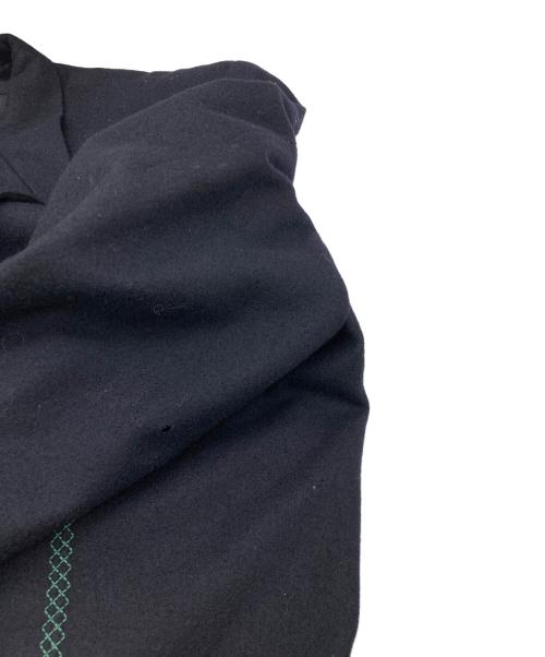 COMME des GARCONS HOMME（コムデギャルソン オム）COMME des GARCONS HOMME (コムデギャルソン オム) フロント刺繍 3Bウールジャケット【AD1990・田中オム】 ブラック サイズ:Mの古着・服飾アイテム