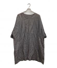 nest Robe（ネストローブ）の古着「ドルマンスリーブリネンワンピース」｜グレー