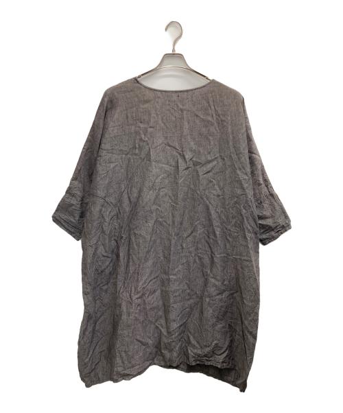 nest Robe（ネストローブ）nest Robe (ネストローブ) ドルマンスリーブリネンワンピース グレー サイズ:表記無の古着・服飾アイテム