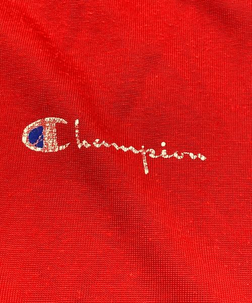 Champion（チャンピオン）Champion (チャンピオン) 80s フットボールTシャツ トリコタグ USA製 レッド サイズ:Lの古着・服飾アイテム