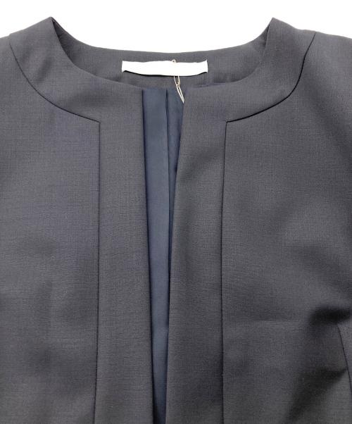 theory luxe（セオリーリュクス）theory luxe (セオリーリュクス) NIKKIA.N/EXECUTIVEノーカラージャケット ネイビー サイズ:Mの古着・服飾アイテム
