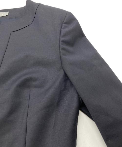 theory luxe（セオリーリュクス）theory luxe (セオリーリュクス) NIKKIA.N/EXECUTIVEノーカラージャケット ネイビー サイズ:Mの古着・服飾アイテム