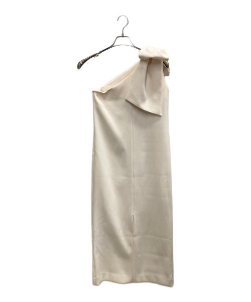 acka（エーシーケーエー）ACKA (エーシーケーエー) one shoulder point one-piece ベージュ サイズ:2の古着・服飾アイテム