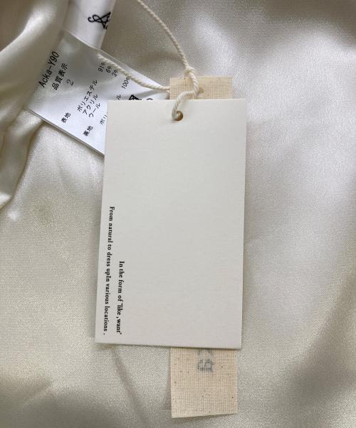 acka（エーシーケーエー）ACKA (エーシーケーエー) one shoulder point one-piece ベージュ サイズ:2の古着・服飾アイテム