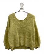 anuansアニュアンス）の古着「2wayアルパカ混ニットプルオーバー」｜オリーブ