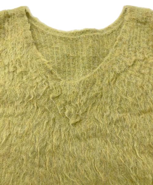 anuans（アニュアンス）anuans (アニュアンス) 2wayアルパカ混ニットプルオーバー オリーブ サイズ:Fの古着・服飾アイテム