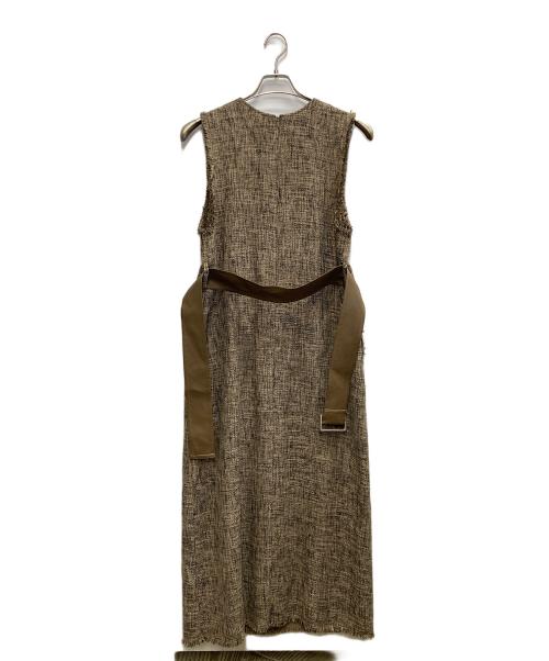 Adam et Rope（アダム エ ロペ）Adam et Rope (アダム エ ロペ) ツイードジャンパースカート ブラウン サイズ:FREEの古着・服飾アイテム