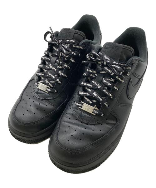 NIKE（ナイキ）NIKE (ナイキ) Supreme (シュプリーム) AIR FORCE1 ブラック サイズ:25cmの古着・服飾アイテム