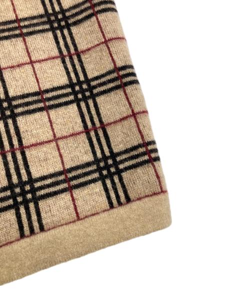 BURBERRY LONDON（バーバリーロンドン）BURBERRY LONDON (バーバリーロンドン) ノバチェックニットベスト ブラウン サイズ:Sの古着・服飾アイテム